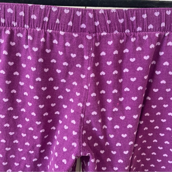 Old Navy Intimates Heart Print Sleep Pajama Pants Purple Sz M - Picture 9 of 16